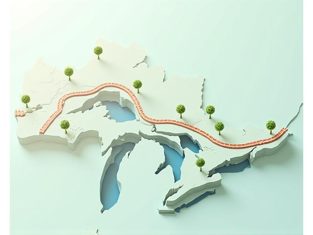 Map of Ontario highlighting delivery service areas