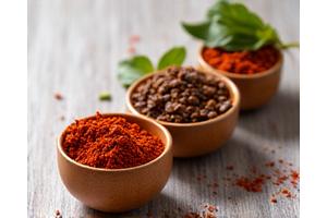 Selection of gourmet grilling rubs in spice jars